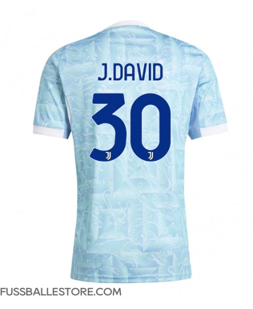 Günstige Juventus Jonathan David #30 Auswärtstrikot 2025-26 Kurzarm Günstige Juventus Jonathan David #30 Auswärtstrikot 2025-26 Kurzarm